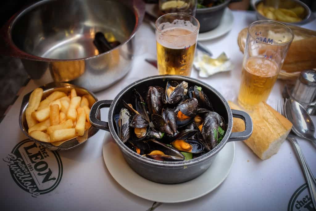 Moules-Frites | Μύδια με τηγανίτες πατάτες